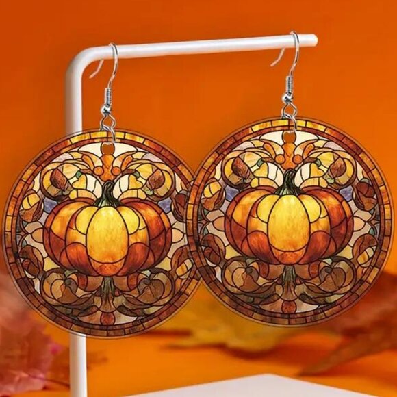 STAINED GLASS FALL DROPS - Picture 1 of 2